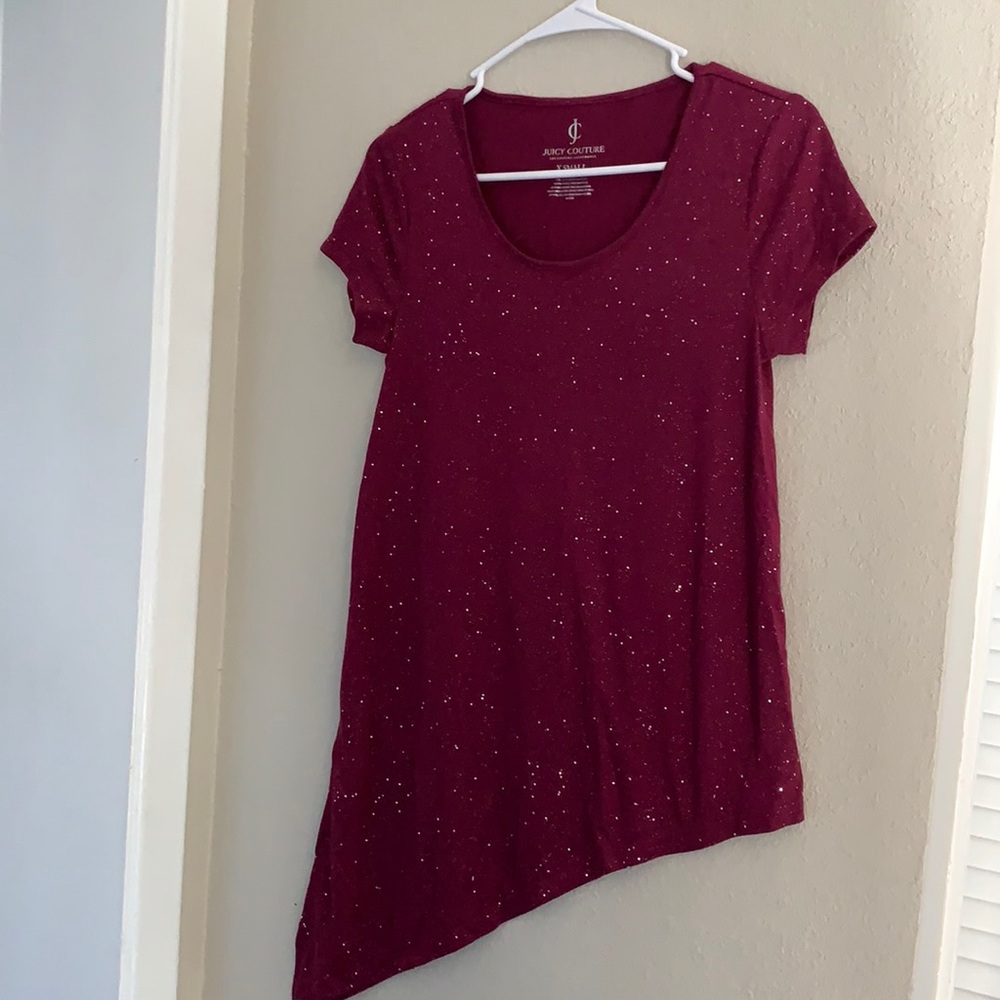 Never worn short sleeve with glitter